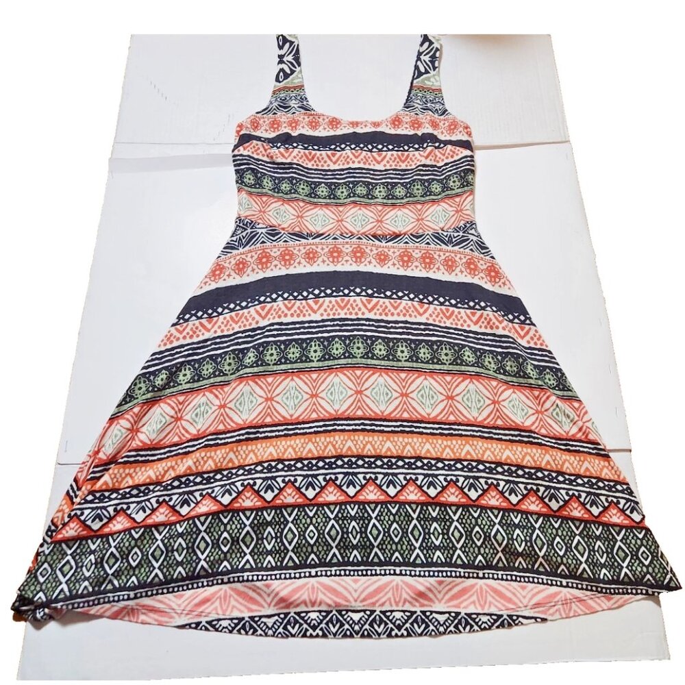NWT LOFT Petite Fit & Flare Dress Size 2 Geometric Sundress
